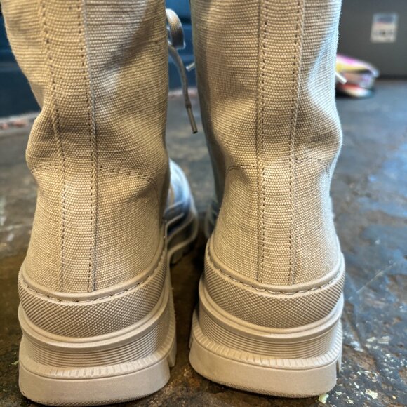 Free People Campout Canvas Lace-up Boot Size 41 (worn 1x) - Picture 5 of 10